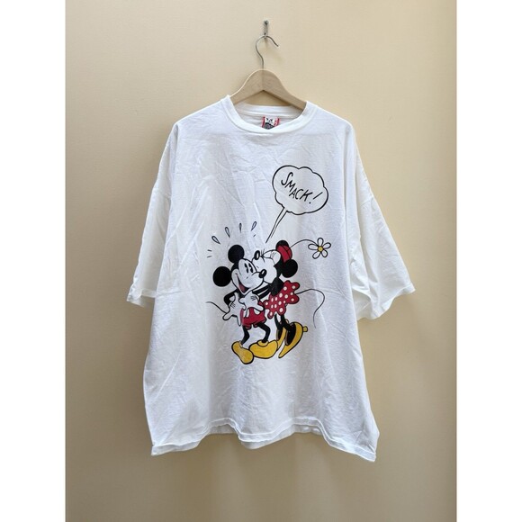 VTG 90's Mickey Minnie Mouse Big Disney Designs Cartoon T-Shirt RARE! One Size - Picture 1 of 8